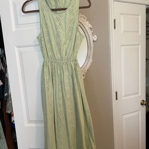 Light green maxi dress